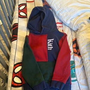 Kith Kids Multicolor Hoodie - Navy, Red, Green